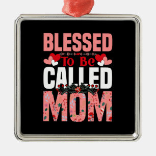 Proud Mum Flower Metal Tree Decoration