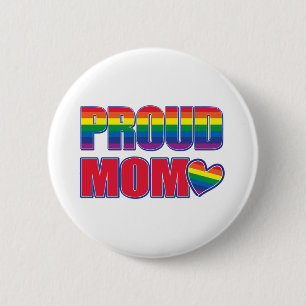 Proud Mum Gay Pride 6 Cm Round Badge