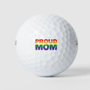 Proud Mum Gay Pride LGBT Rainbow Mother LGBTQ  Golf Balls