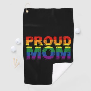 Proud Mum Gay Pride LGBT Rainbow Mother LGBTQ Golf Towel