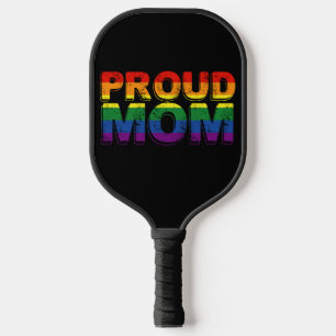Proud Mum Gay Pride LGBT Rainbow Mother LGBTQ  Pickleball Paddle