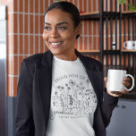 Proud Mum Graduate Blooming Wildflower Modern T-Shirt<br><div class="desc">The Cute Graduation Blooming Wildflower Modern Retro T-Shirt is the perfect addition to your wardrobe! This trendy and stylish tee features a beautiful summer wildflower design, with whimsical illustrated florals and delicate botanical petals blooming in every direction. The modern retro style adds a touch of nostalgia to the design, making...</div>