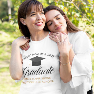 Proud Mum Graduation Custom School Class Name T-Shirt