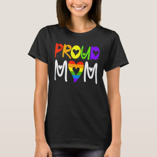 Proud Mum LGBT Heart Rainbow Mother's Day Standard T-Shirt