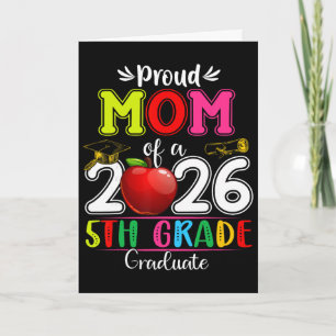 Proud Mum Of 2026 5th Grade Graduate Mother's Day  Card