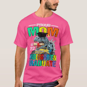 Proud Mum Of A 2022 Kindergarten Graduate Dinosaur T-Shirt