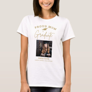 Proud Mum of a 2024 Graduate  Custom Photo  T-Shirt