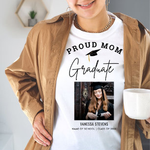 Proud Mum of a 2024 Graduate Custom Photo T-Shirt