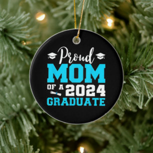 Proud Mum of a 2024 Graduate School Graduation Ceramic Tree Decoration