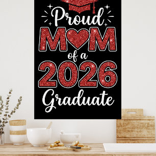 Proud Mum of A 2026 Graduate Senior Class of 2026 Poster