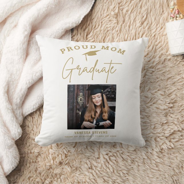 Proud Mum of a 202X Graduate  Custom Photo  Cushion (Blanket)