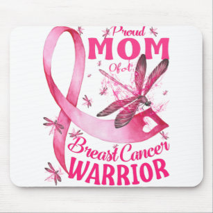 Proud Mum Of A Breast Cancer Warrior Awareness Mouse Mat