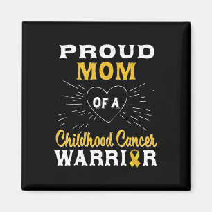 Proud Mum Of A Childhood Cancer Warrior Awareness  Magnet