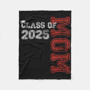 Proud Mum Of A Cl Of 2025 Graduate Senior Fleece Blanket