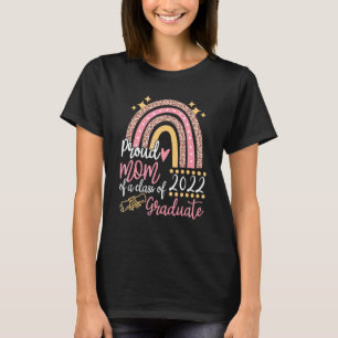 Proud Mum Of A Class Of 2022 Graduate Leopard Rain T-Shirt