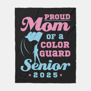 Proud Mum of a Colour Guard Senior 2025 Fleece Blanket