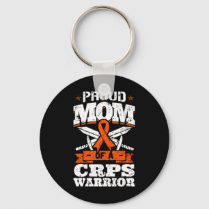 Proud Mum Of A Crps Warrior Rsd Awareness Ribbon R Key Ring