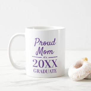 Proud mum of a graduate elegant typography coffee mug