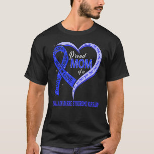 Proud Mum Of A Guillain Barre Syndrome Warrior Rib T-Shirt