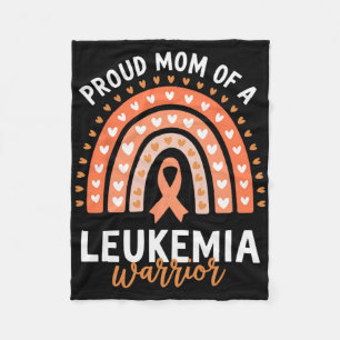 Proud Mum Of A Leukaemia Warrior Fleece Blanket