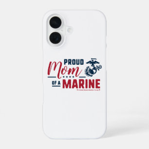Proud Mum of a Marine - Colour iPhone 16 Case