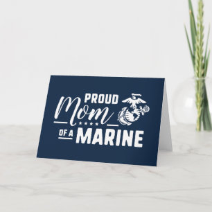 Proud Mum of a Marine Note Card