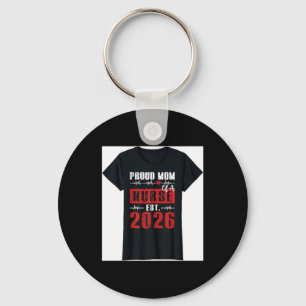 Proud Mum of a Nurse Est 2026 New Graduate RN Key Ring