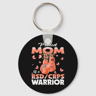 Proud Mum Of A Rsd Crps Warrior Awareness Boxing G Key Ring