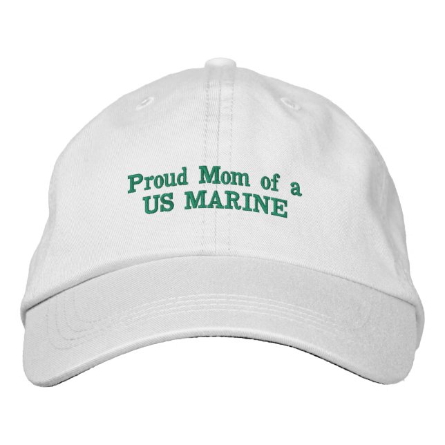 Proud Mum of a US MARINE embroidered hat (Front)