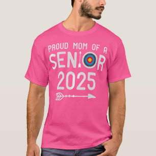 Proud Mum Of An Archery Senior 2025 Back To School T-Shirt
