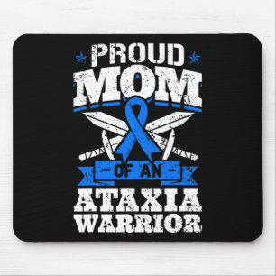 Proud Mum Of An Ataxia Warrior Awareness Ribbon Dy Mouse Mat