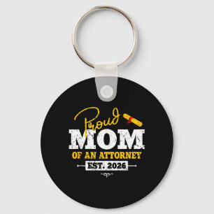 Proud Mum of an Attorney Est 2026 JD Graduate 26 Key Ring