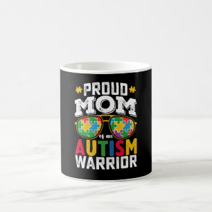 Proud Mum Of An Autism Warrior Family Coffee Mug