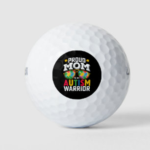 Proud Mum Of An Autism Warrior Family Golf Balls