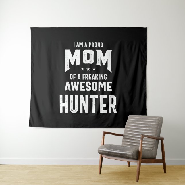 Proud Mum Of An Awesome Hunter Player Tapestry (In Situ (Horizontal))