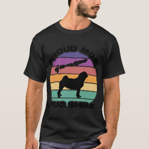 Proud Mum Of An Awesome Pug Shiba T-Shirt