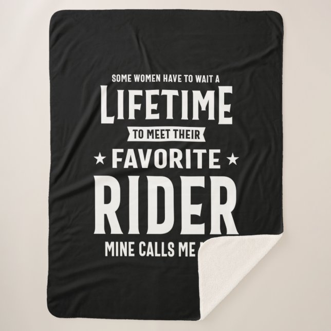Proud Mum Of An Awesome Rider Player Sherpa Blanket (Front)