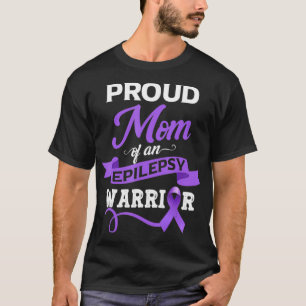 Proud Mum Of An Epilepsy Warrior Epilepsy Awarenes T-Shirt