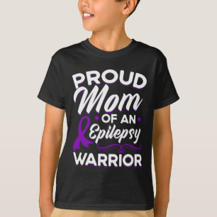 Proud Mum Of An Epilepsy Warrior Epilepsy Awarenes T-Shirt