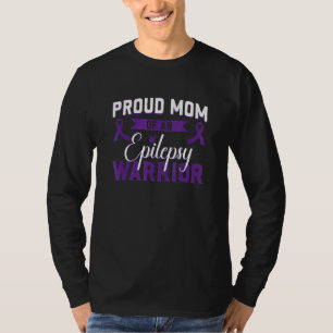 Proud Mum Of An Epilepsy Warrior Epilepsy Awarenes T-Shirt