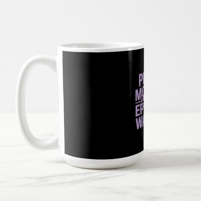 Proud Mum of an Epilepsy Warrior Show Your Support Coffee Mug (Left)