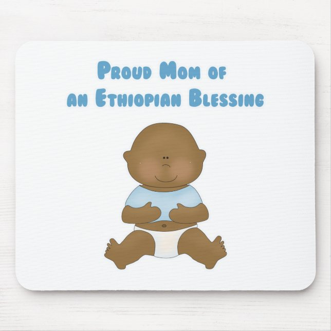 Proud Mum of an Ethiopian Blessing Mouse Mat (Front)