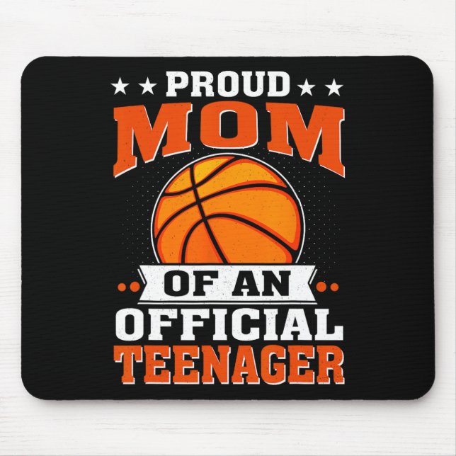 Proud Mum Of An Official Teenager 13th Birthday Sk Mouse Mat (Front)