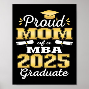 Proud Mum Of Cl Of 2025 M Graduate Grad Family  Poster