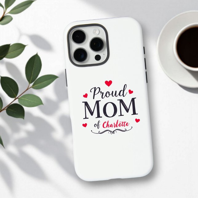 Proud Mum of | Cute Personalised Mother's Day Case-Mate iPhone Case (Creator Uploaded)