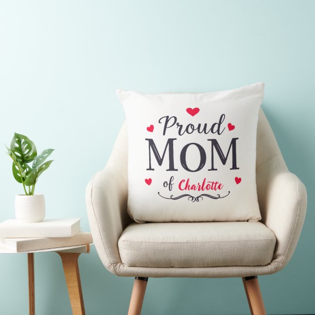 Proud Mum of | Cute Personalised Mother's Day Cushion (Chair)