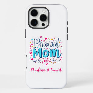 Proud Mum of Cute Personalised Mother's Day iPhone 16 Pro Max Case