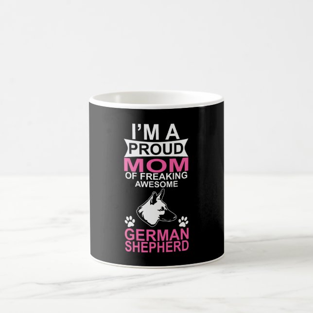 Proud Mum of German Shepherd Dog Coffee Mug (Center)
