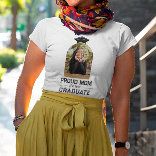 Proud Mum of Graduate Arch Shaped Photo T-Shirt (Creator Uploaded)