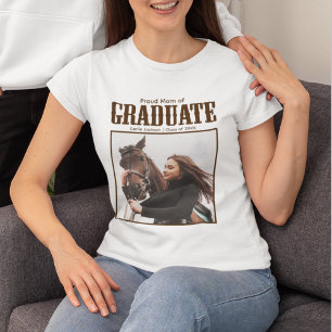 Proud Mum of Graduate Photo Country Graduation T-Shirt